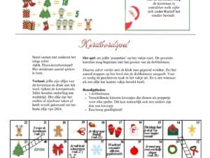 Kerstbordspel gratis